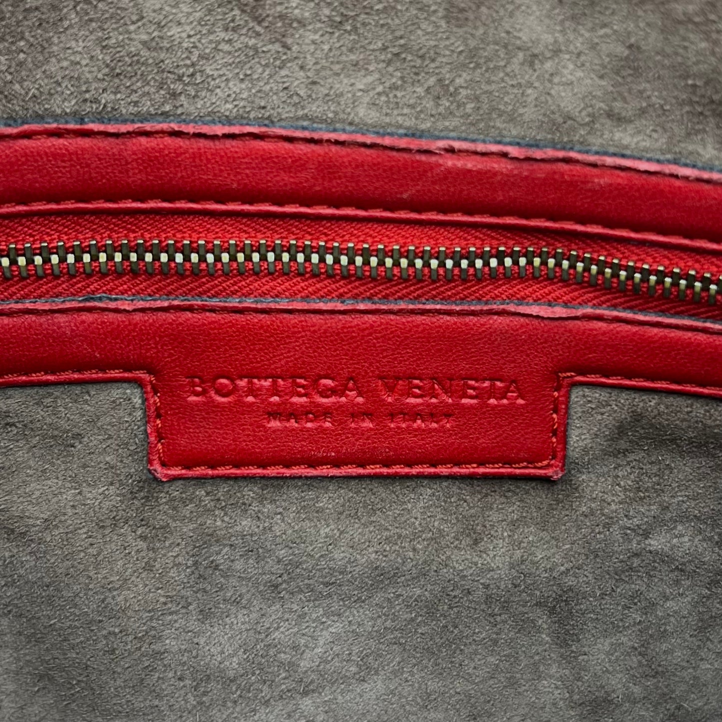 Bottega Veneta Red Intrecciato Hobo Bag