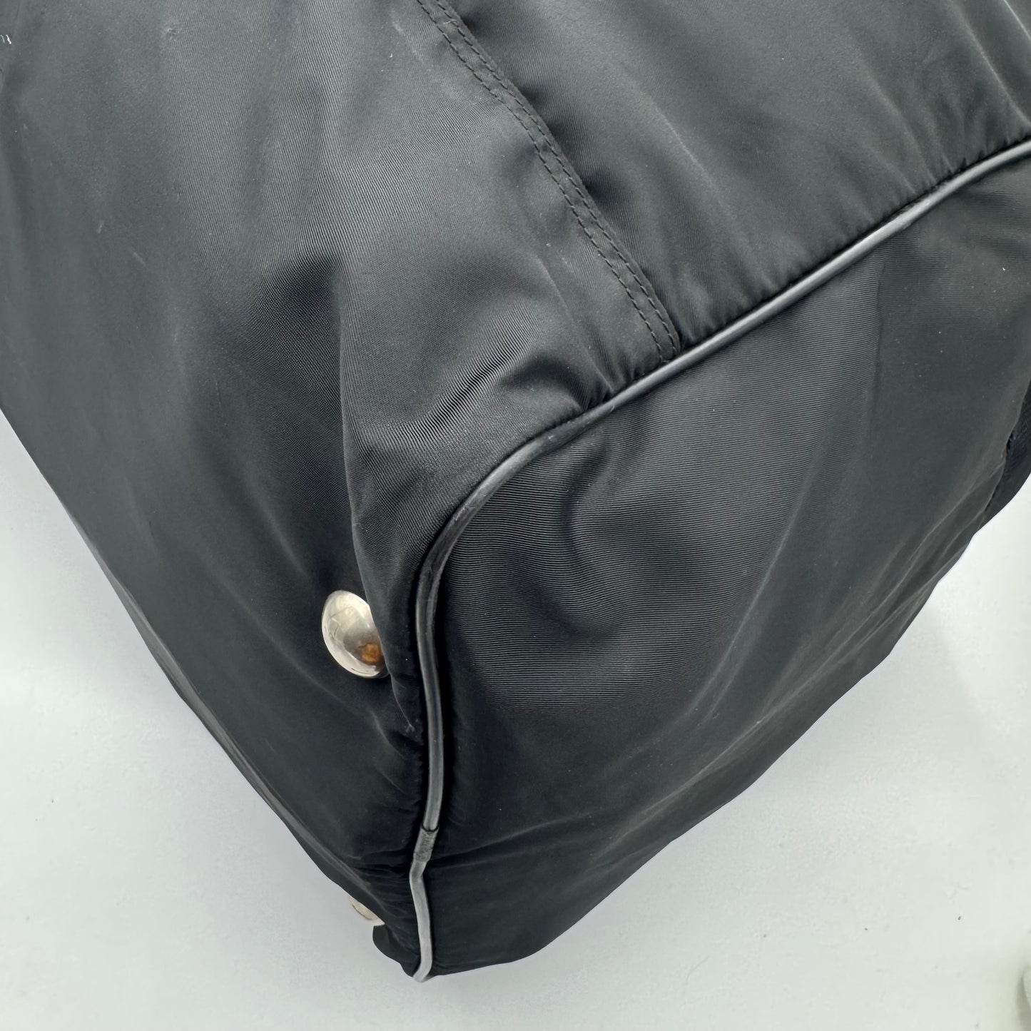 Prada Tessuto and Leather Duffle Bag