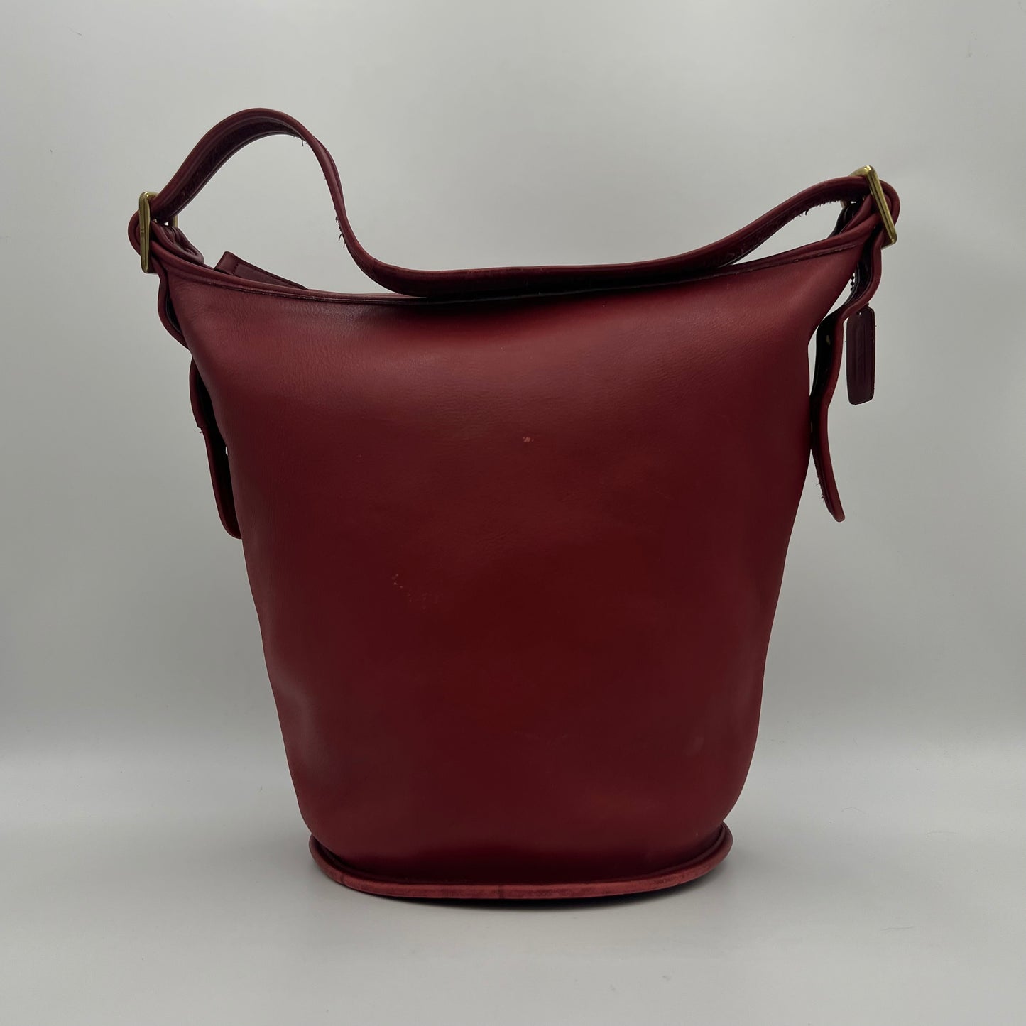 Coach Cherry Red Leather Duffle Sac XL