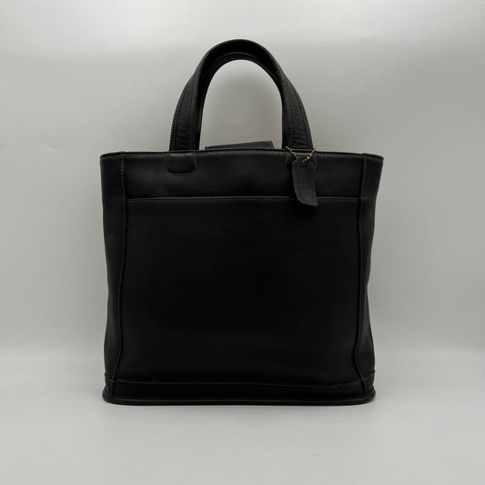 Coach Black Leather Bleeker Tote Bag