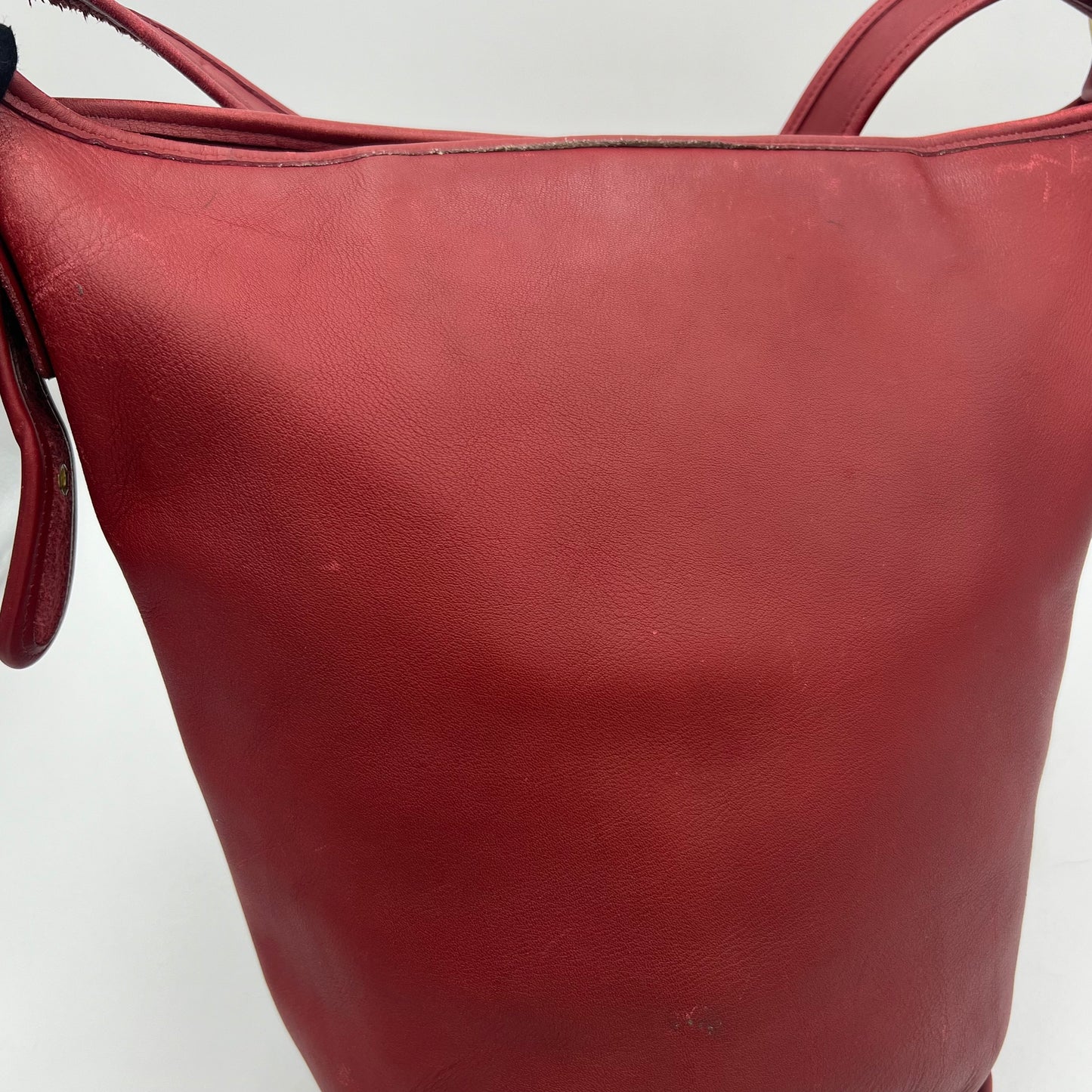 Coach Cherry Red Leather Duffle Sac XL