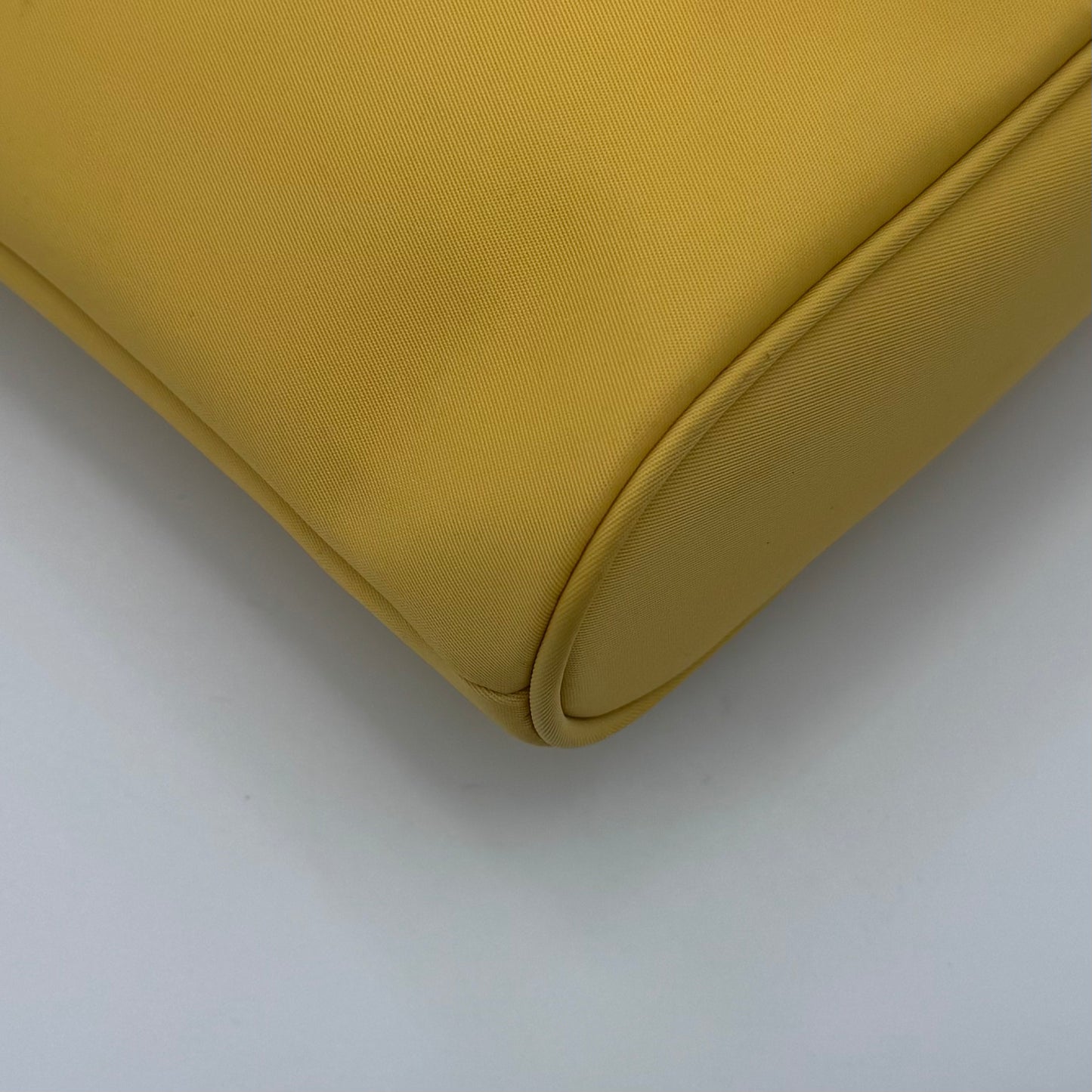 Celine Paris Yellow Nylon Round Handle Mini Tote Bag