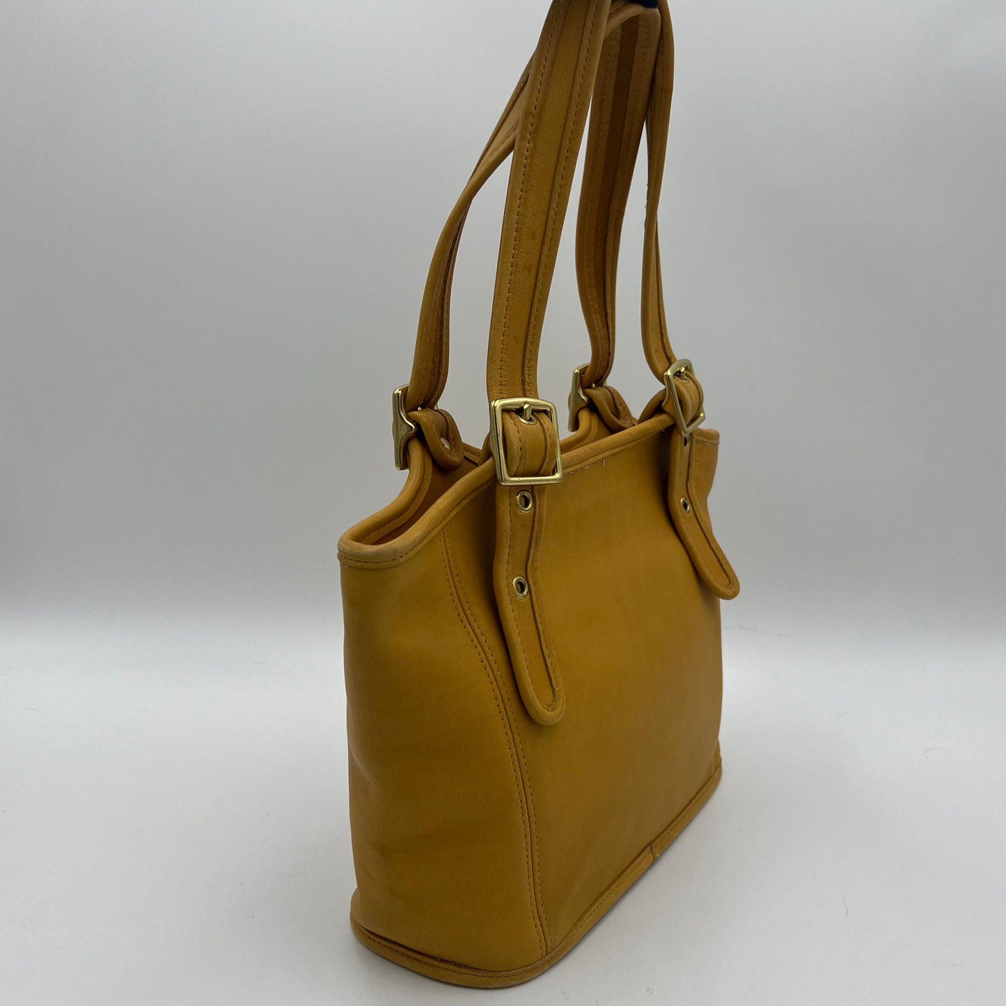 Coach Yellow Leather 9085 Hobo Tote Shoulder Bag