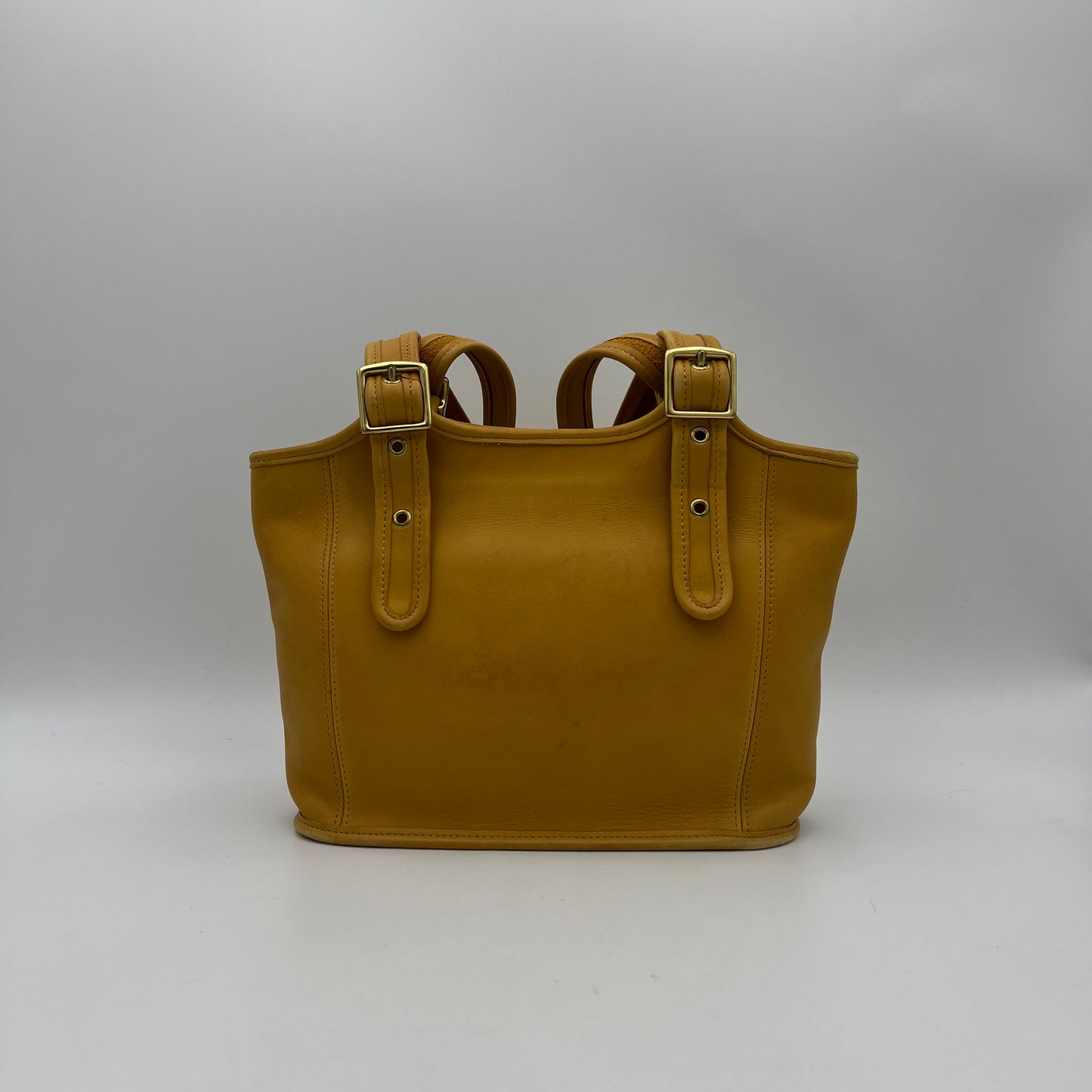 Coach Yellow Leather 9085 Hobo Tote Shoulder Bag