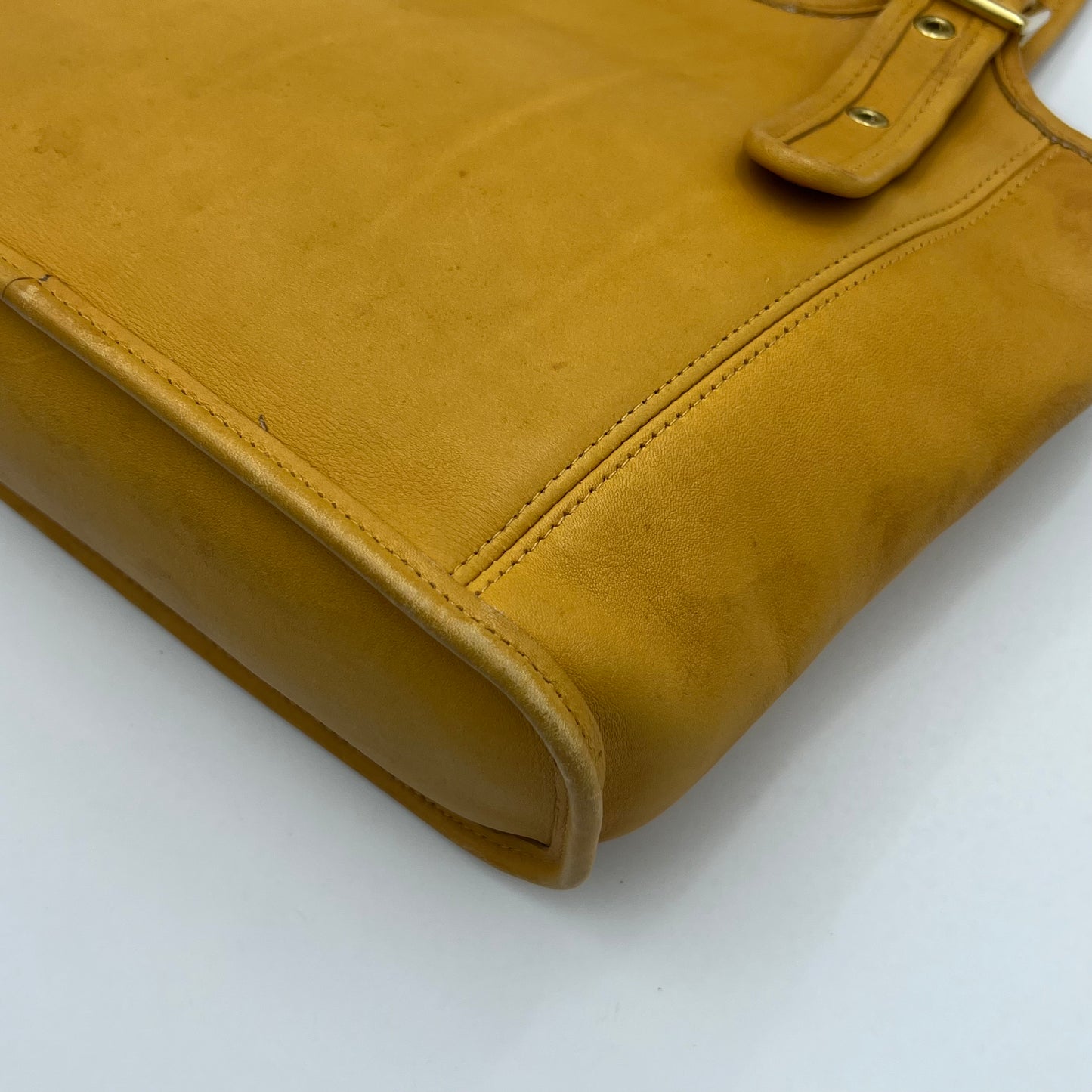 Coach Yellow Leather 9085 Hobo Tote Shoulder Bag