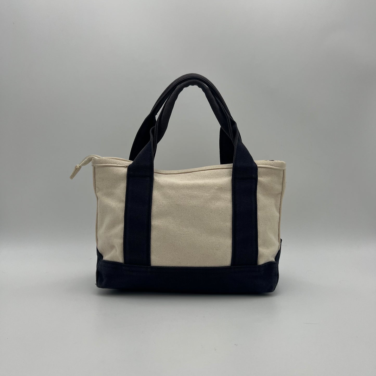 Polo Ralph Lauren Ivory and Navy Small Canvas Tote