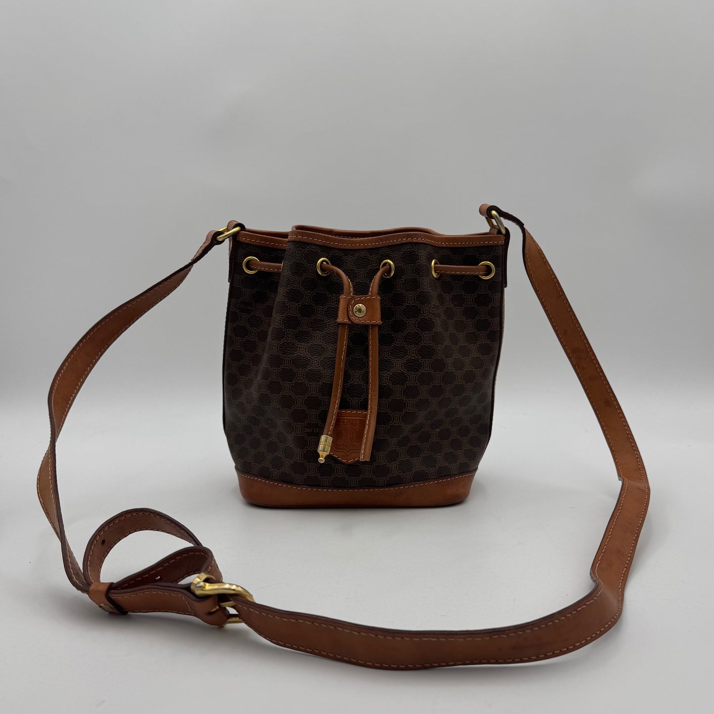 Celine Paris Macadam Mini Bucket Crossbody