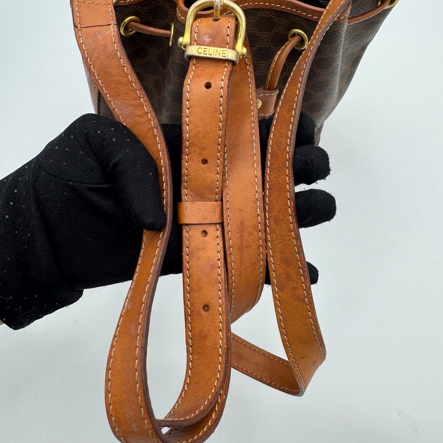 Celine Paris Macadam Mini Bucket Crossbody