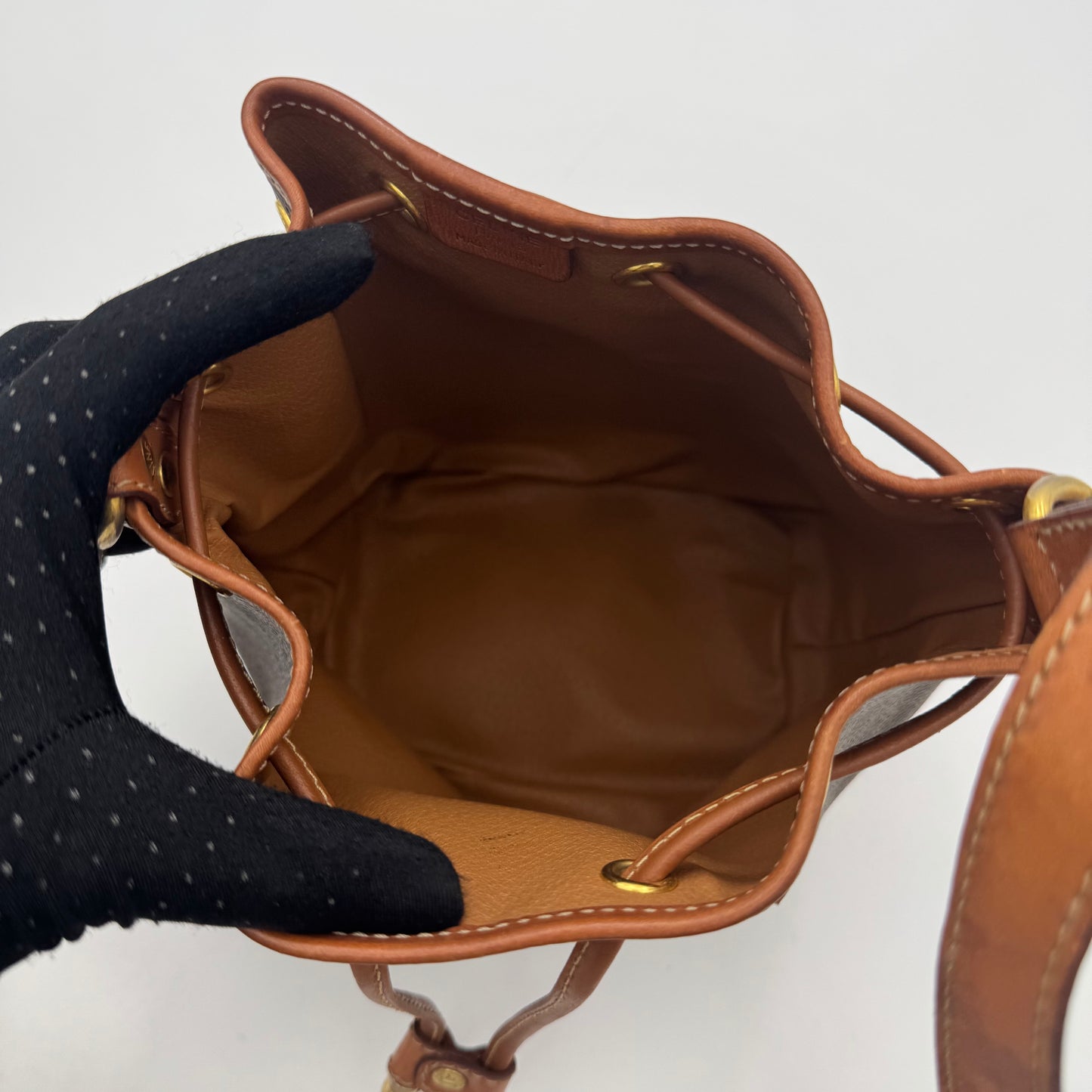 Celine Paris Macadam Mini Bucket Crossbody