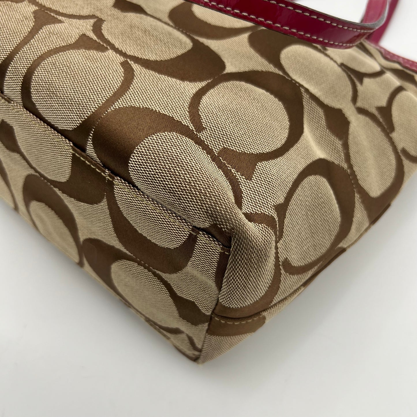 Coach Limited Edition C Signature Floral Applique Tote