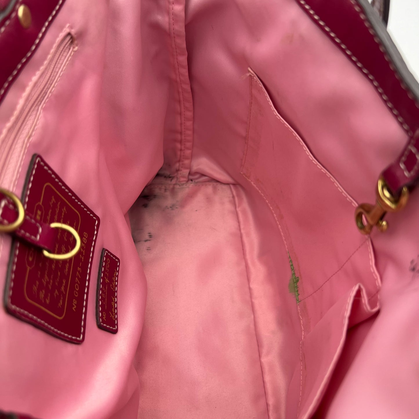 Coach Limited Edition C Signature Floral Applique Tote
