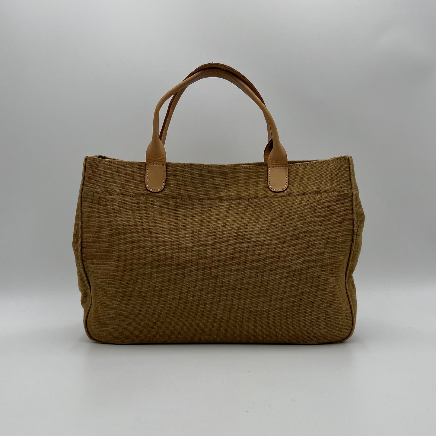 Longchamp ANA Beige Canvas Tote