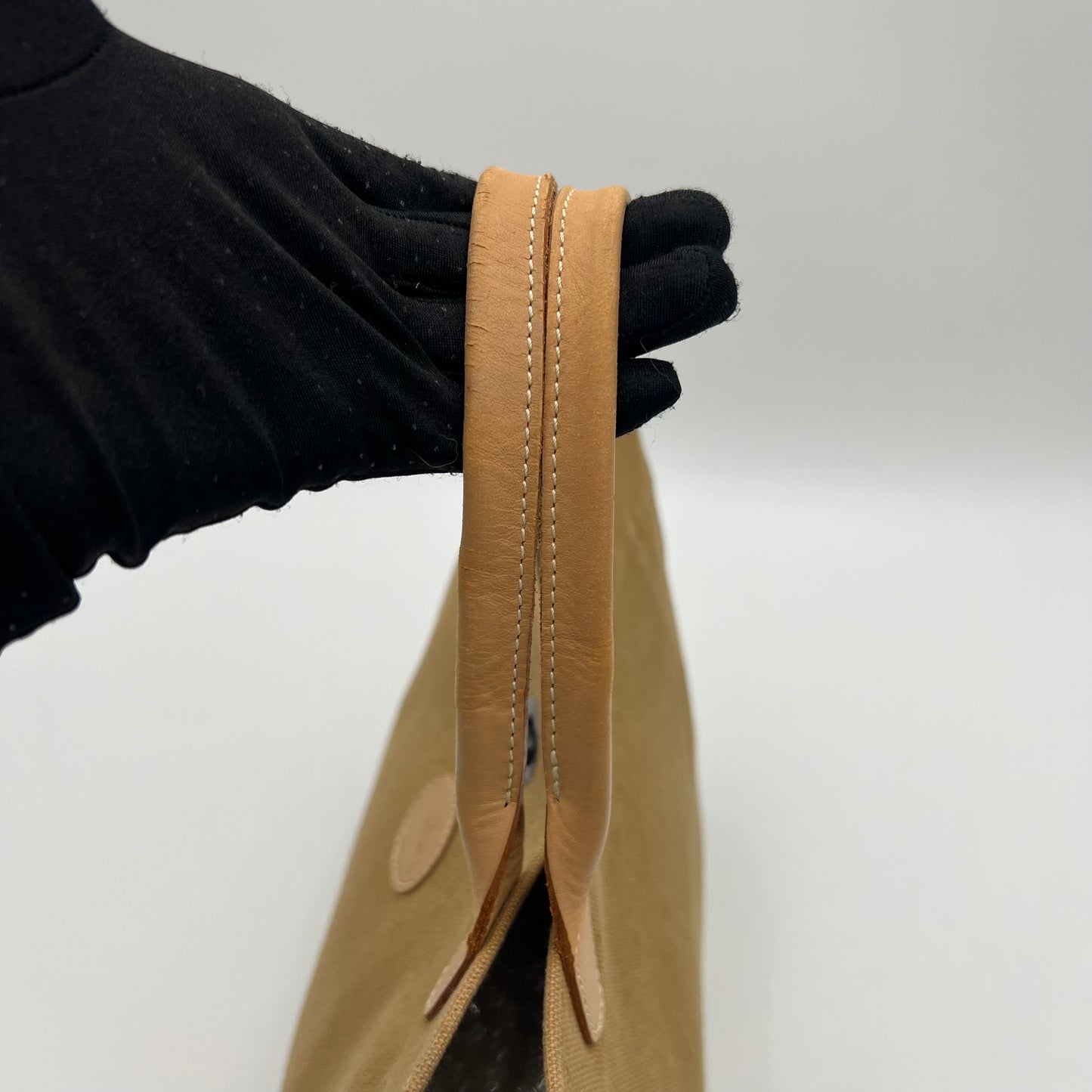 Longchamp ANA Beige Canvas Tote