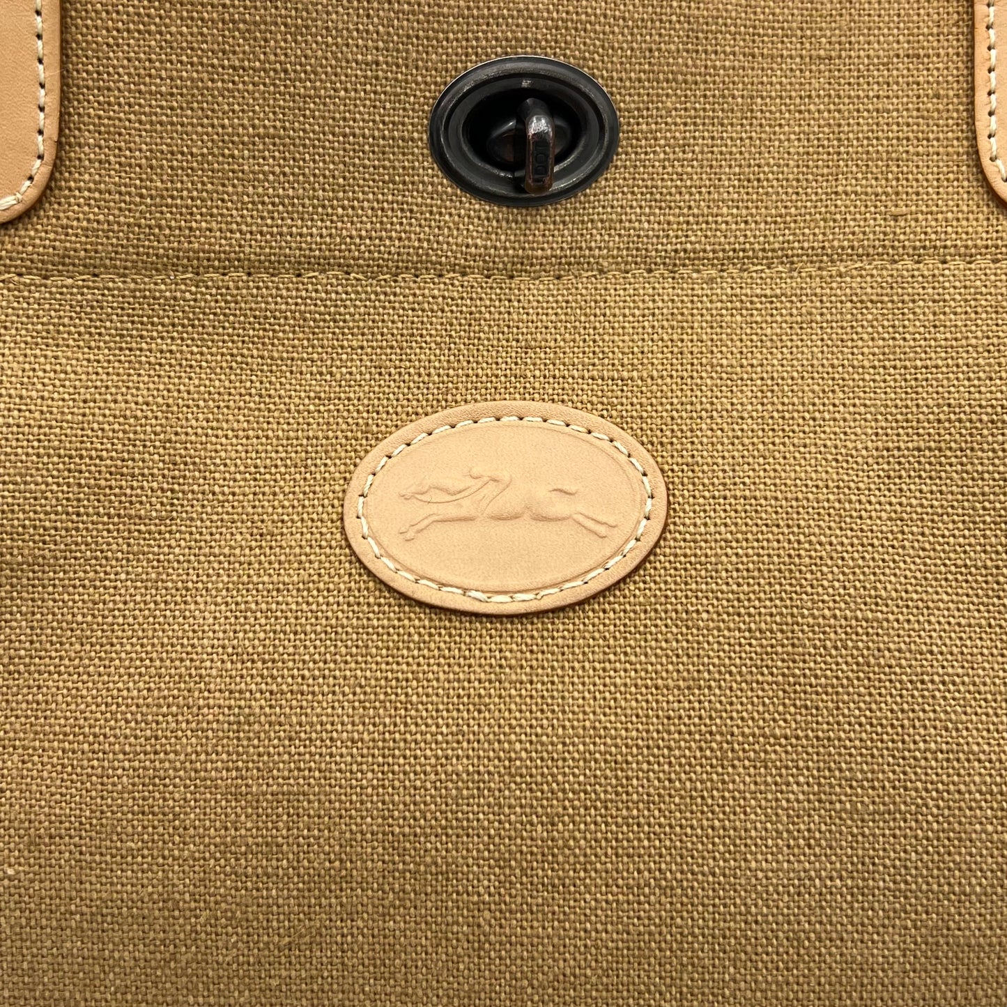 Longchamp ANA Beige Canvas Tote