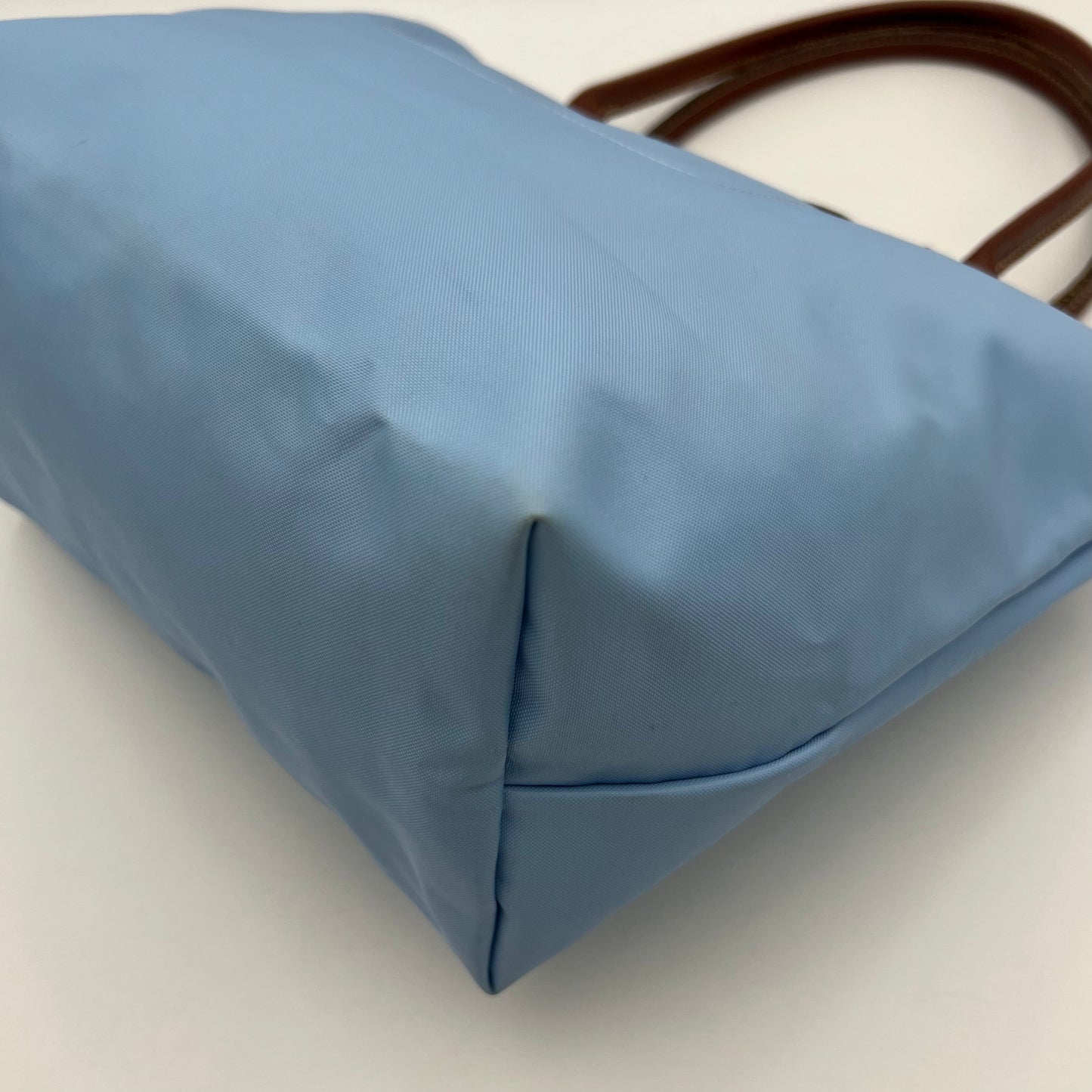 Longchamp Light Blue Long Handle Le Pliage Tote