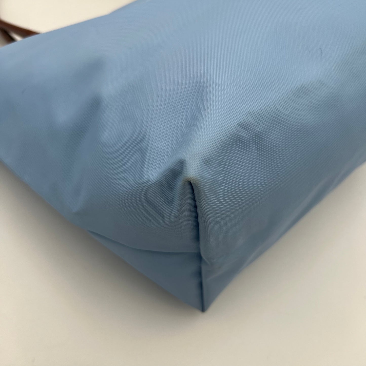Longchamp Light Blue Long Handle Le Pliage Tote