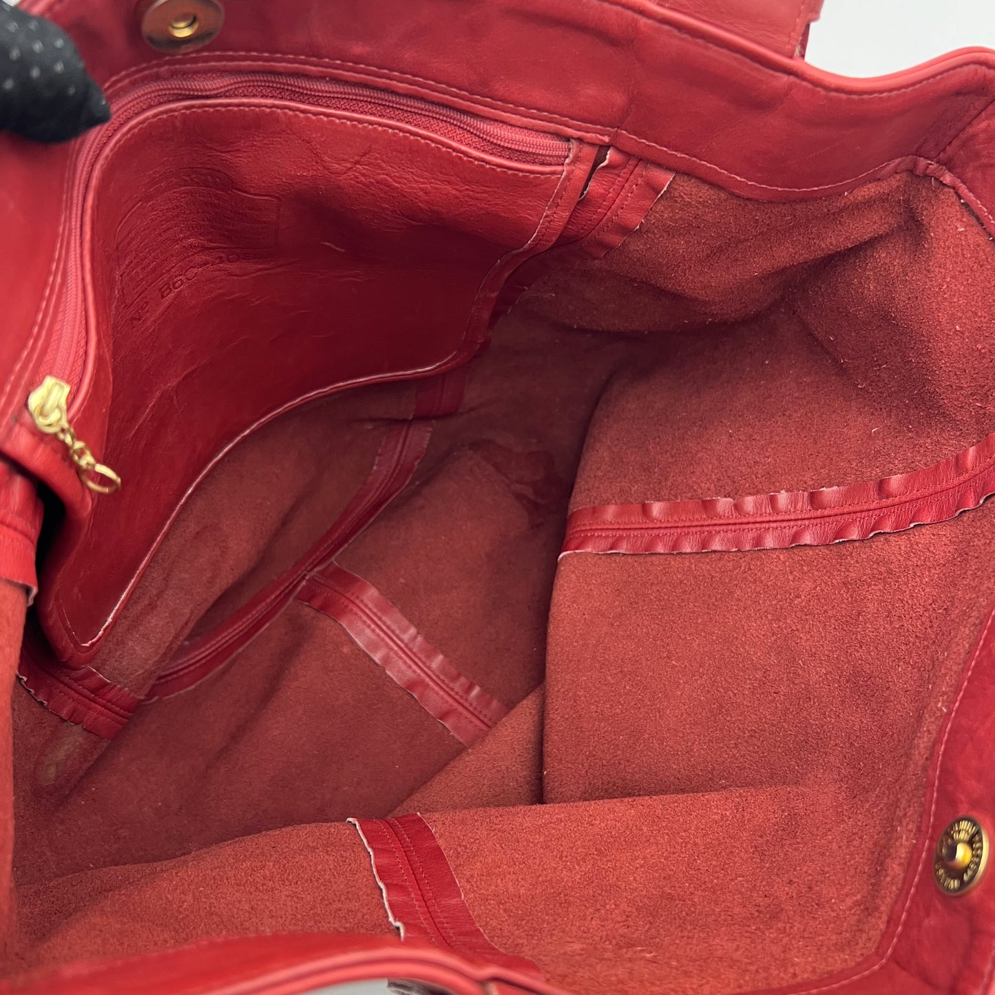 Coach Cherry Red Leather Soho XL Duffle Tote