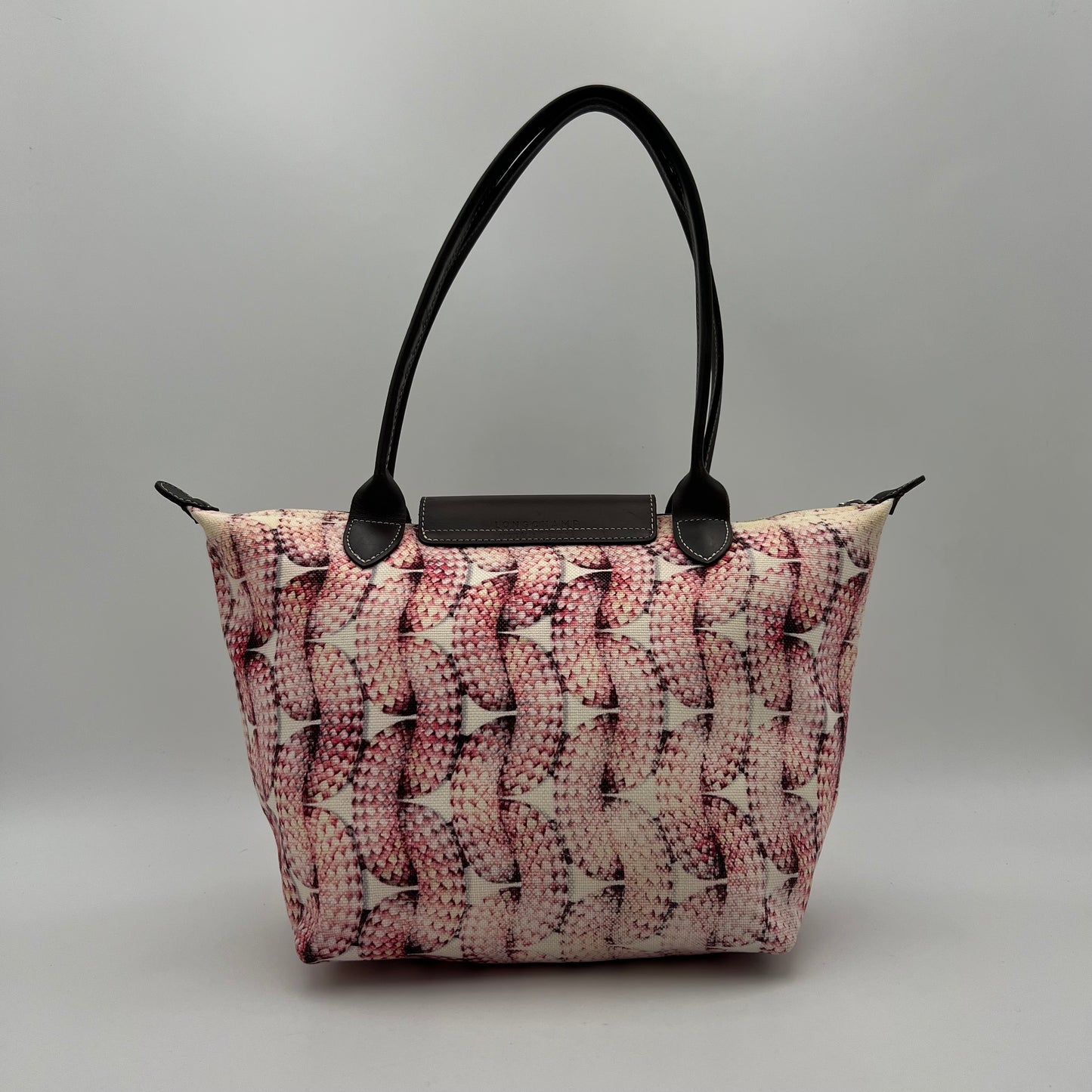 Longchamp Printed Canvas and Leather Surf and the City Le Pliage Tote