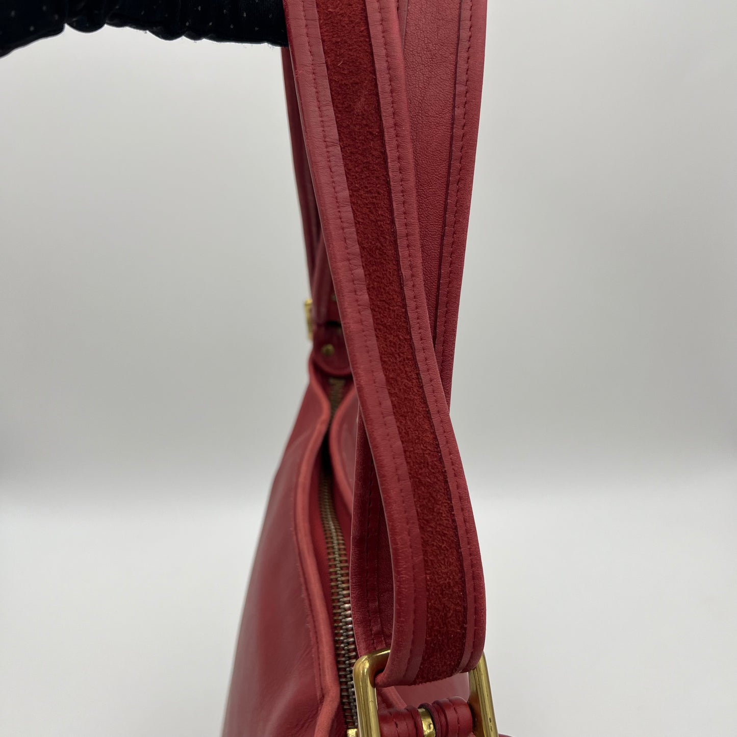 Coach Cherry Red Leather Duffle Sac