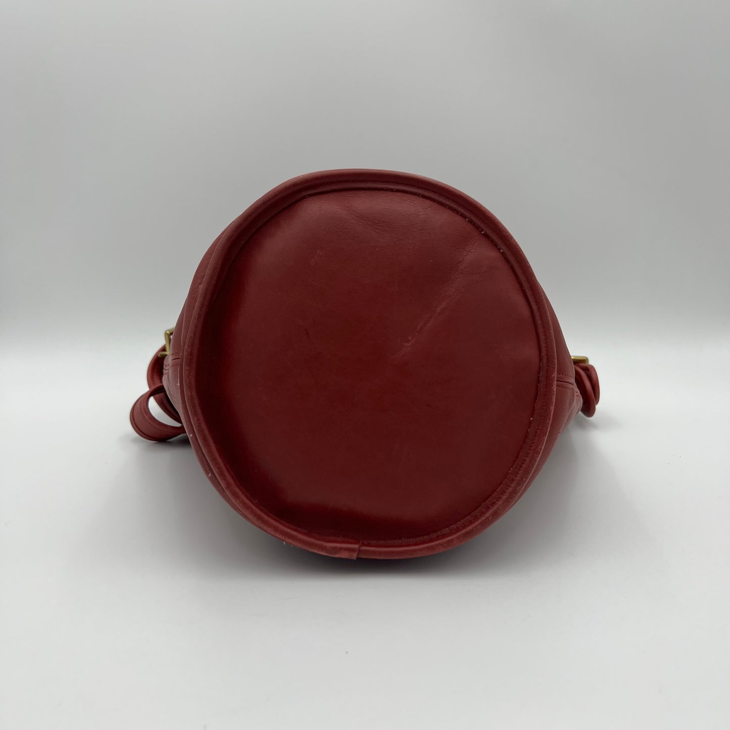 Coach Cherry Red Leather Duffle Sac