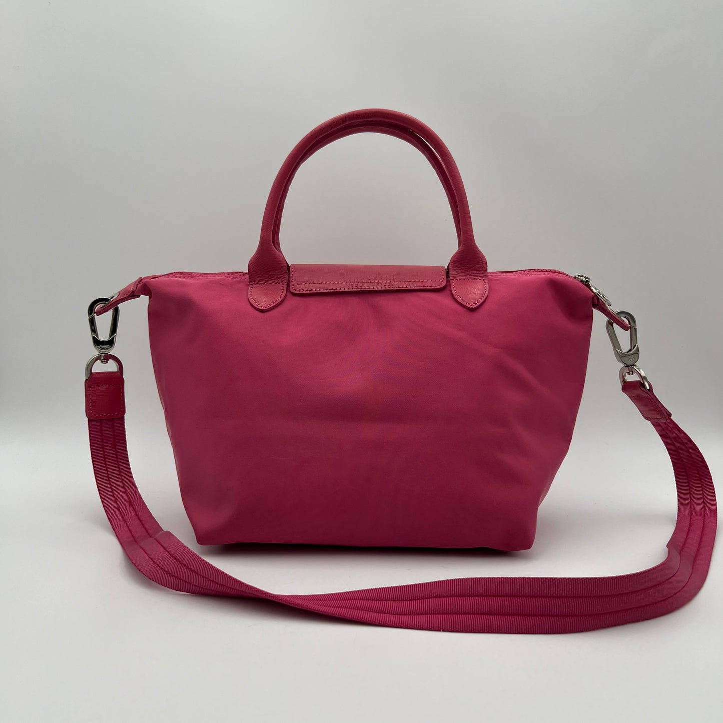 Longchamp Pink Le Pliage Neo Top Handle