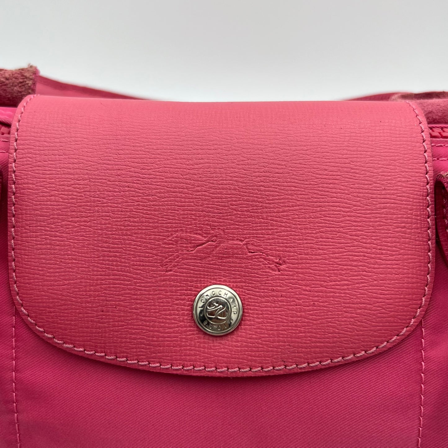 Longchamp Pink Le Pliage Neo Top Handle