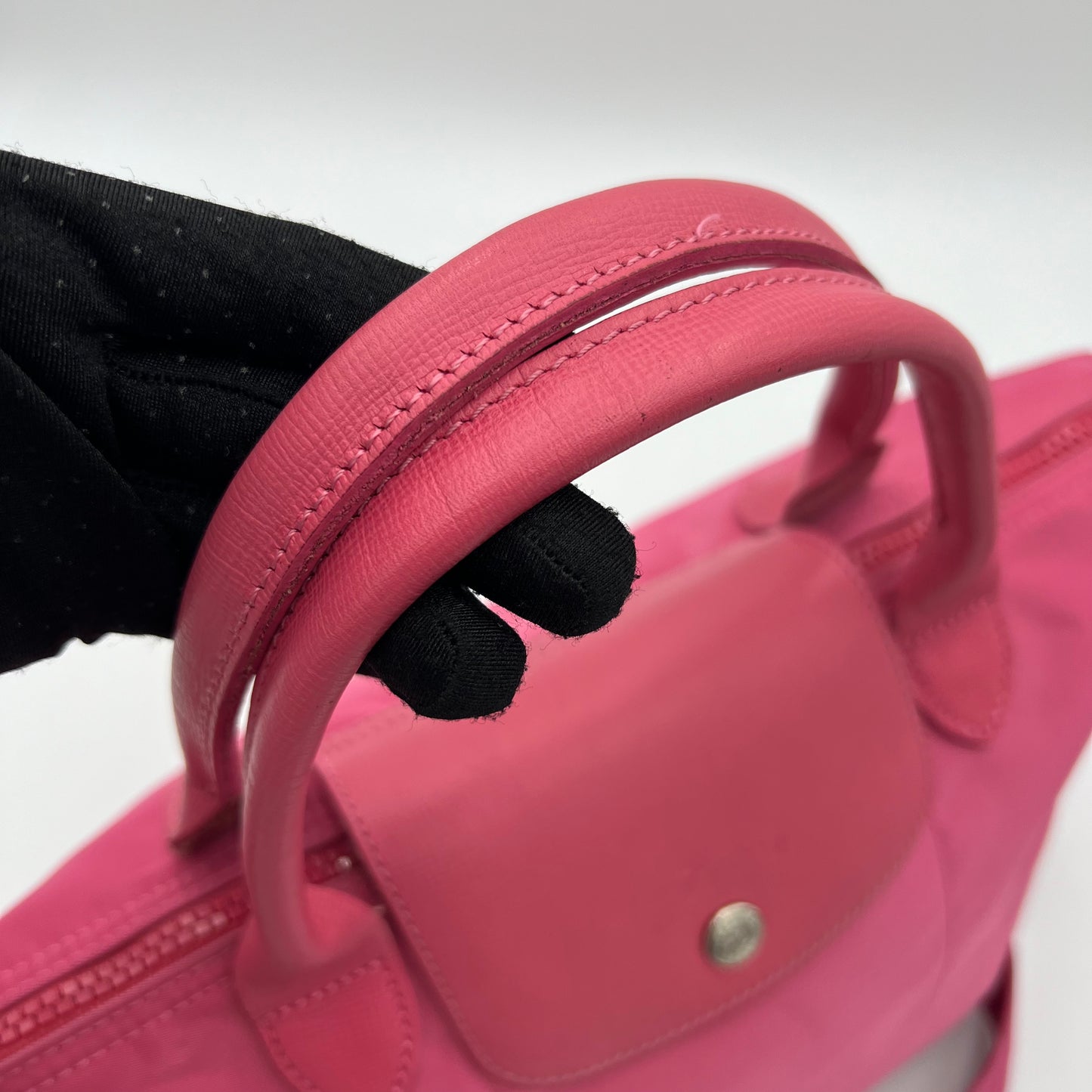 Longchamp Pink Le Pliage Neo Top Handle