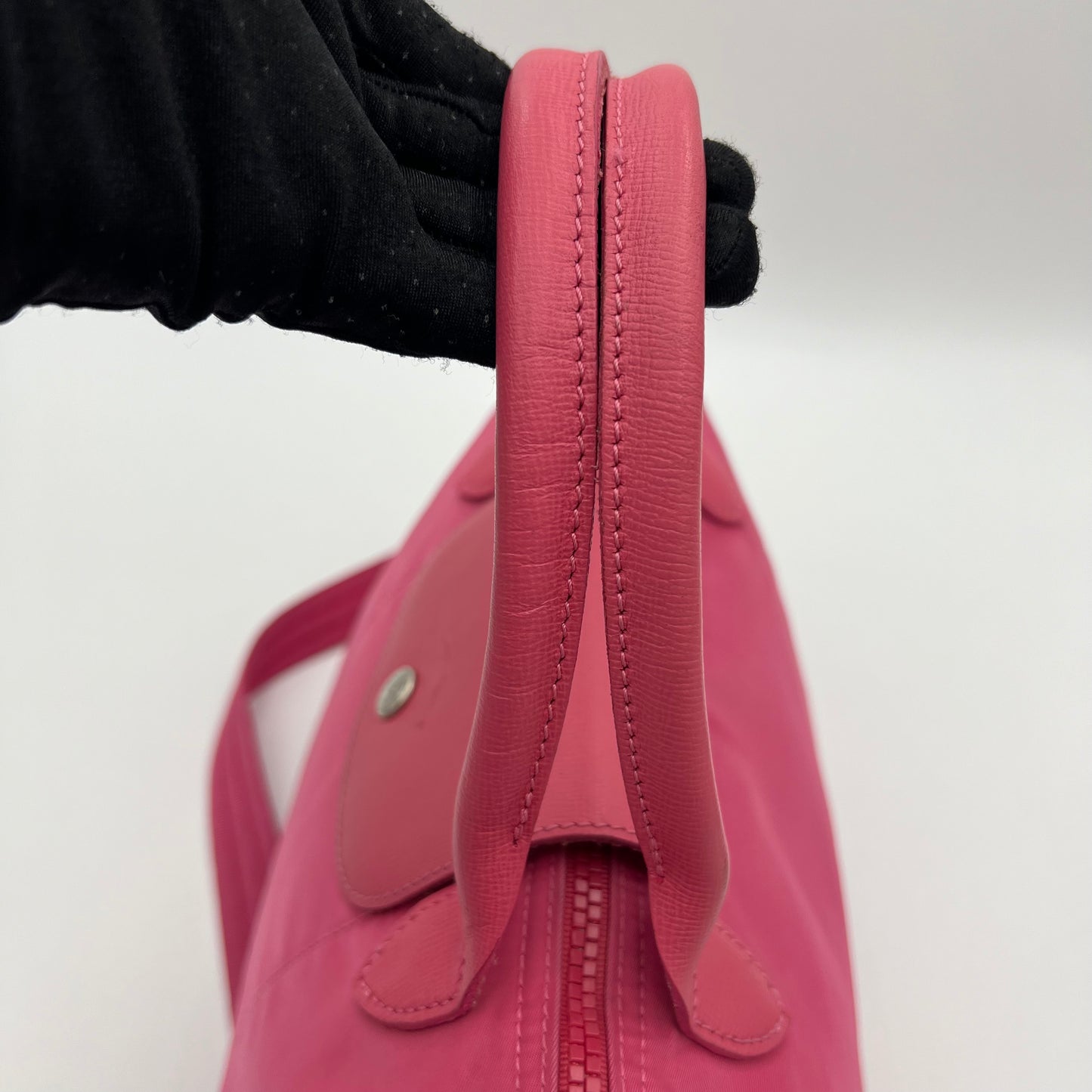Longchamp Pink Le Pliage Neo Top Handle
