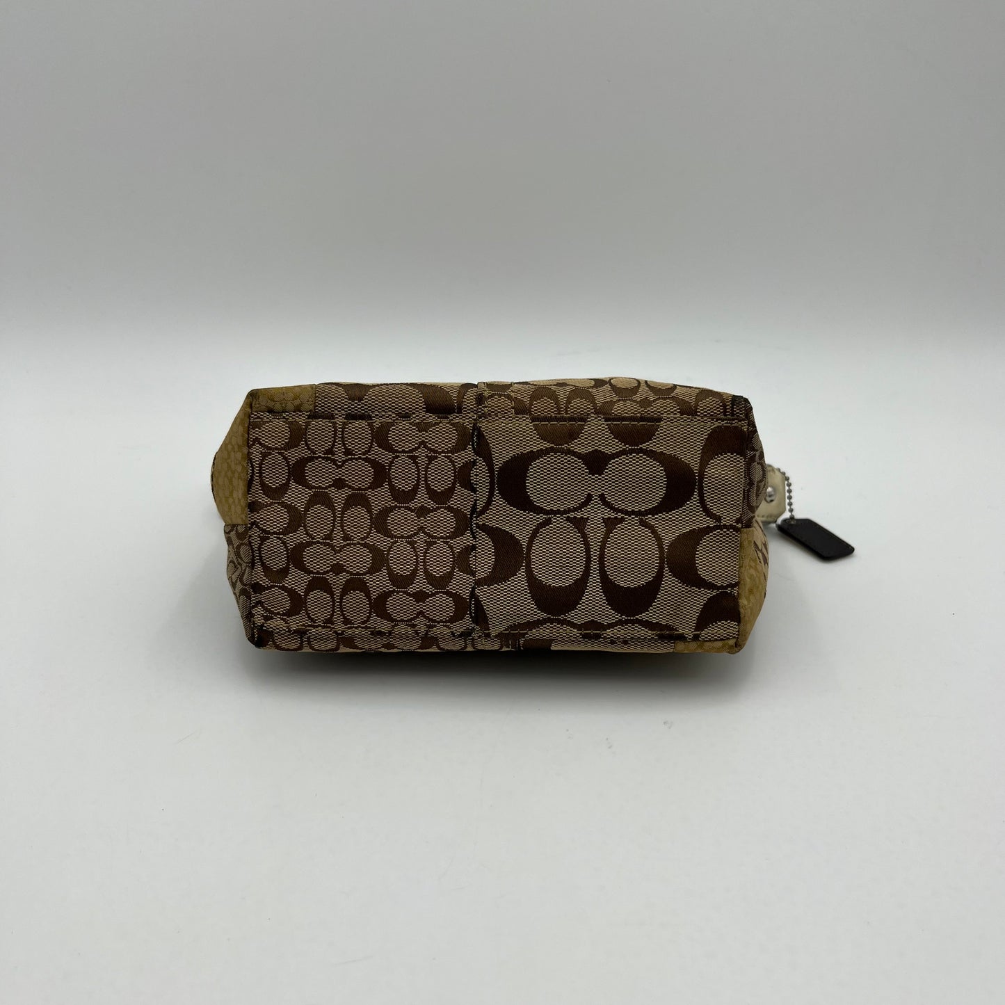 Coach C Signature Canvas Patchwork Pochette Handbag