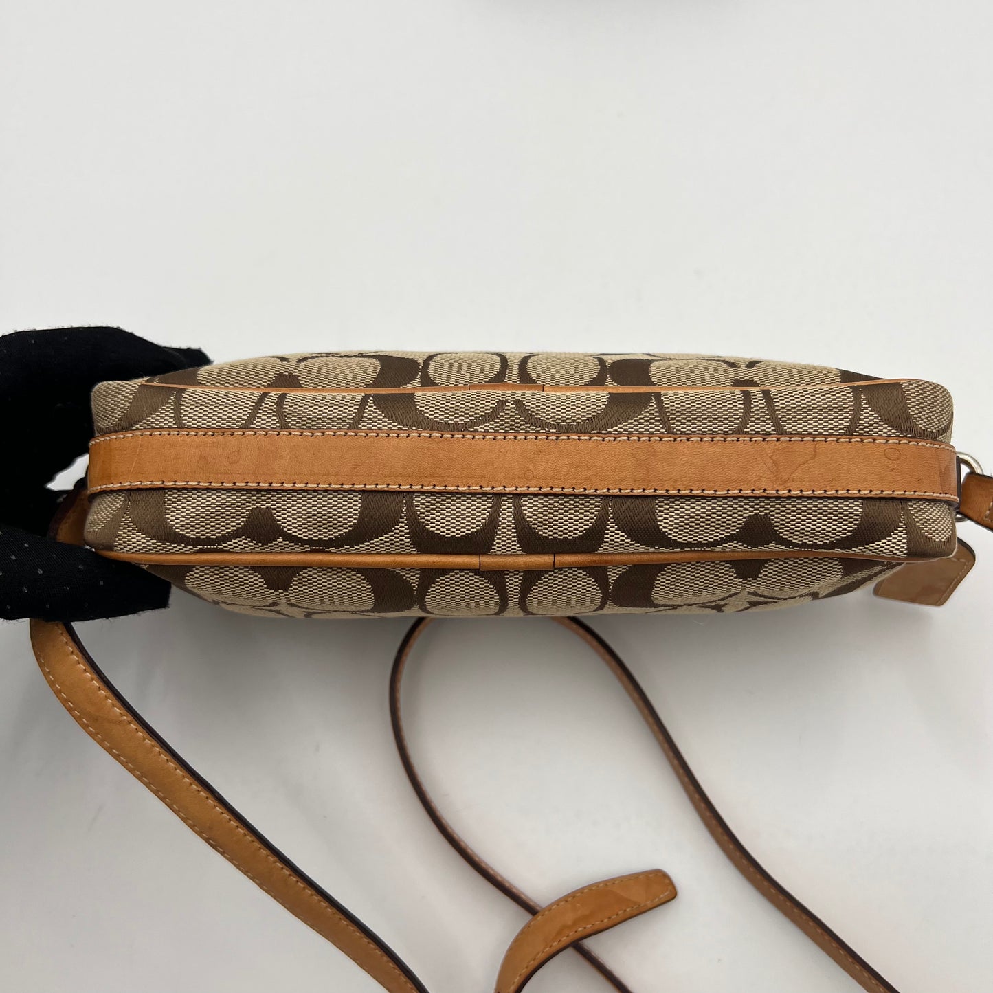 Coach Brown Signature Canvas and Leather Mini Crossbody