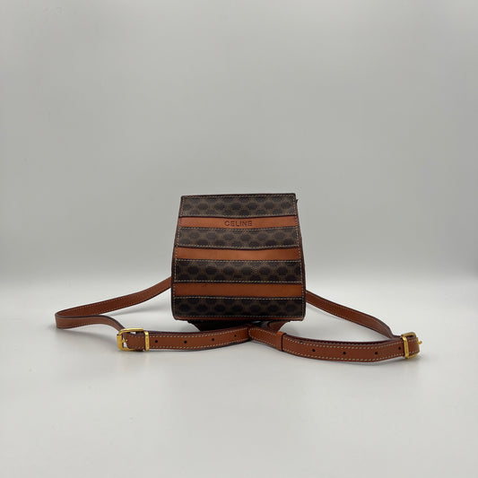 Celine Paris Macadam Stripes Mini Backpack