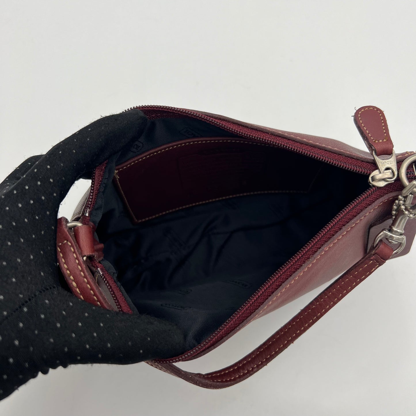 Coach Burgundy Leather 9311 Pochette