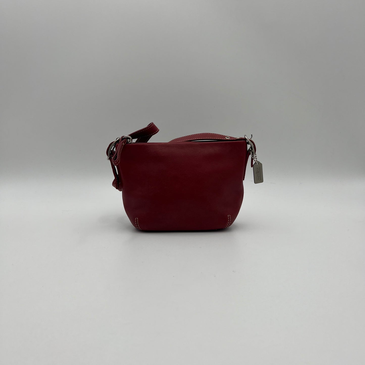 Coach Cherry Red Leather Mini Pochette