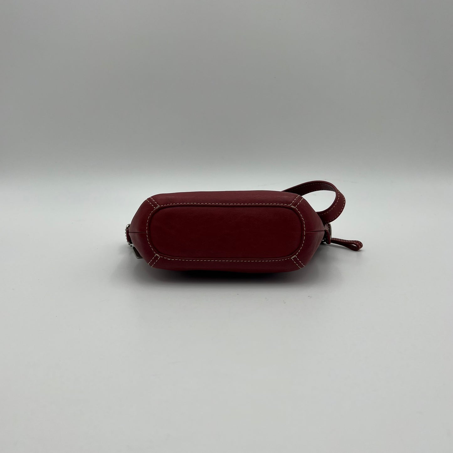 Coach Cherry Red Leather Mini Pochette