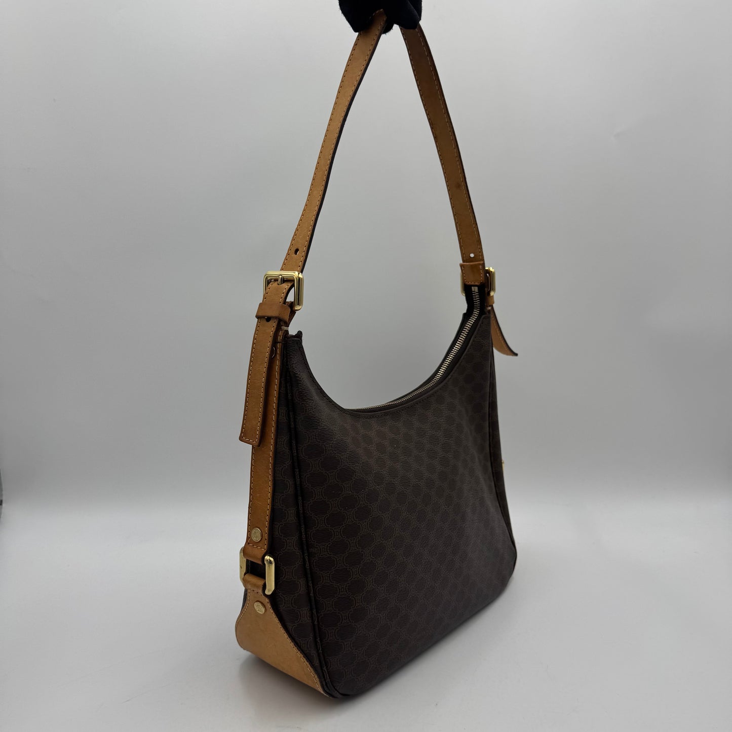 Celine Paris Macadam Hobo Shoulder Bag