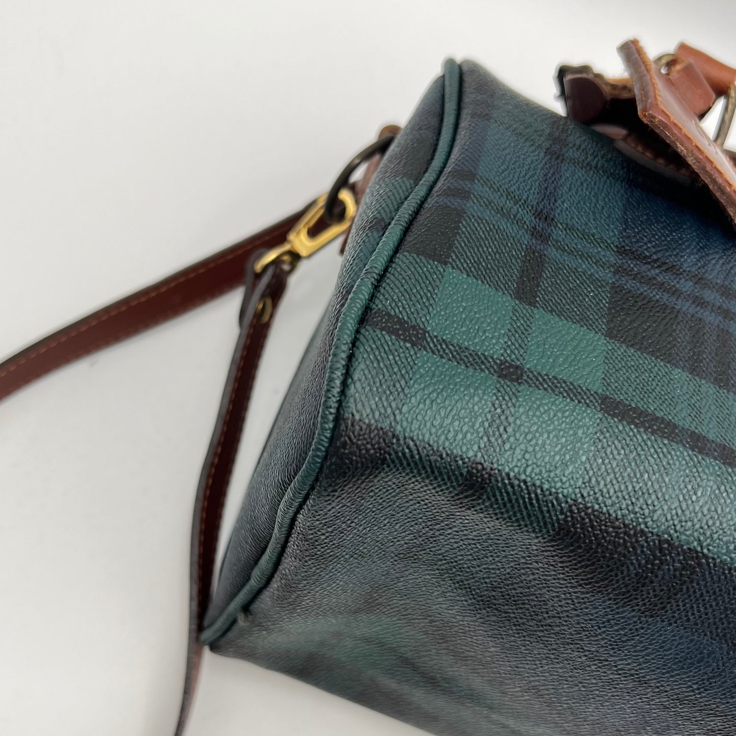 Polo Ralph Lauren Vintage Plaid Boston 25 Bag