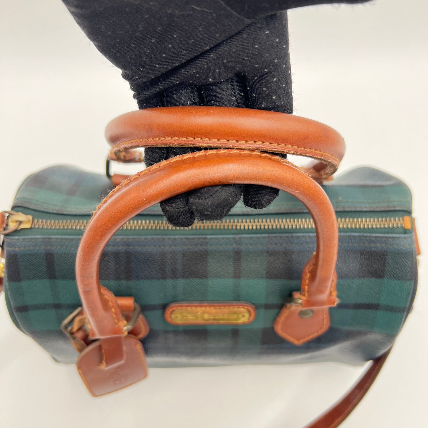 Polo Ralph Lauren Vintage Plaid Boston 25 Bag