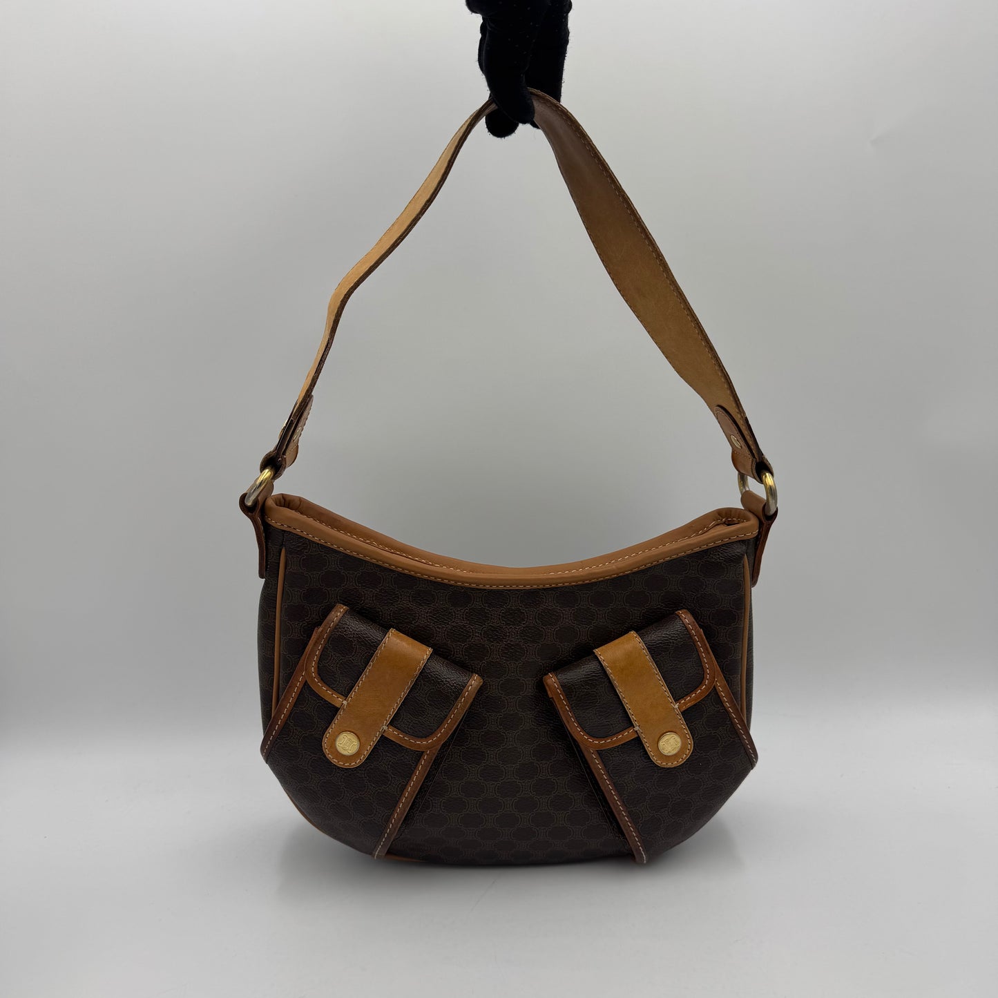 Celine Paris Macadam Multi-Pocket Hobo Bag