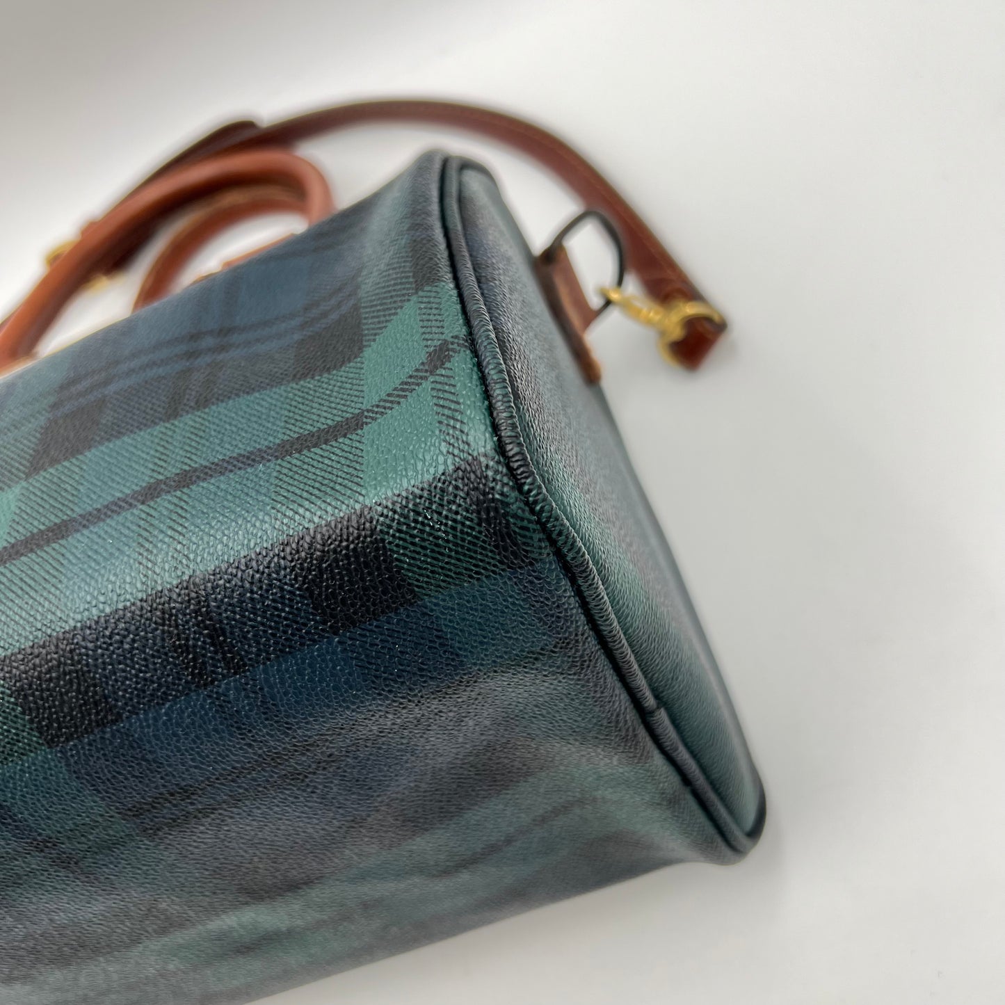 Polo Ralph Lauren Vintage Plaid Boston 25 Bag