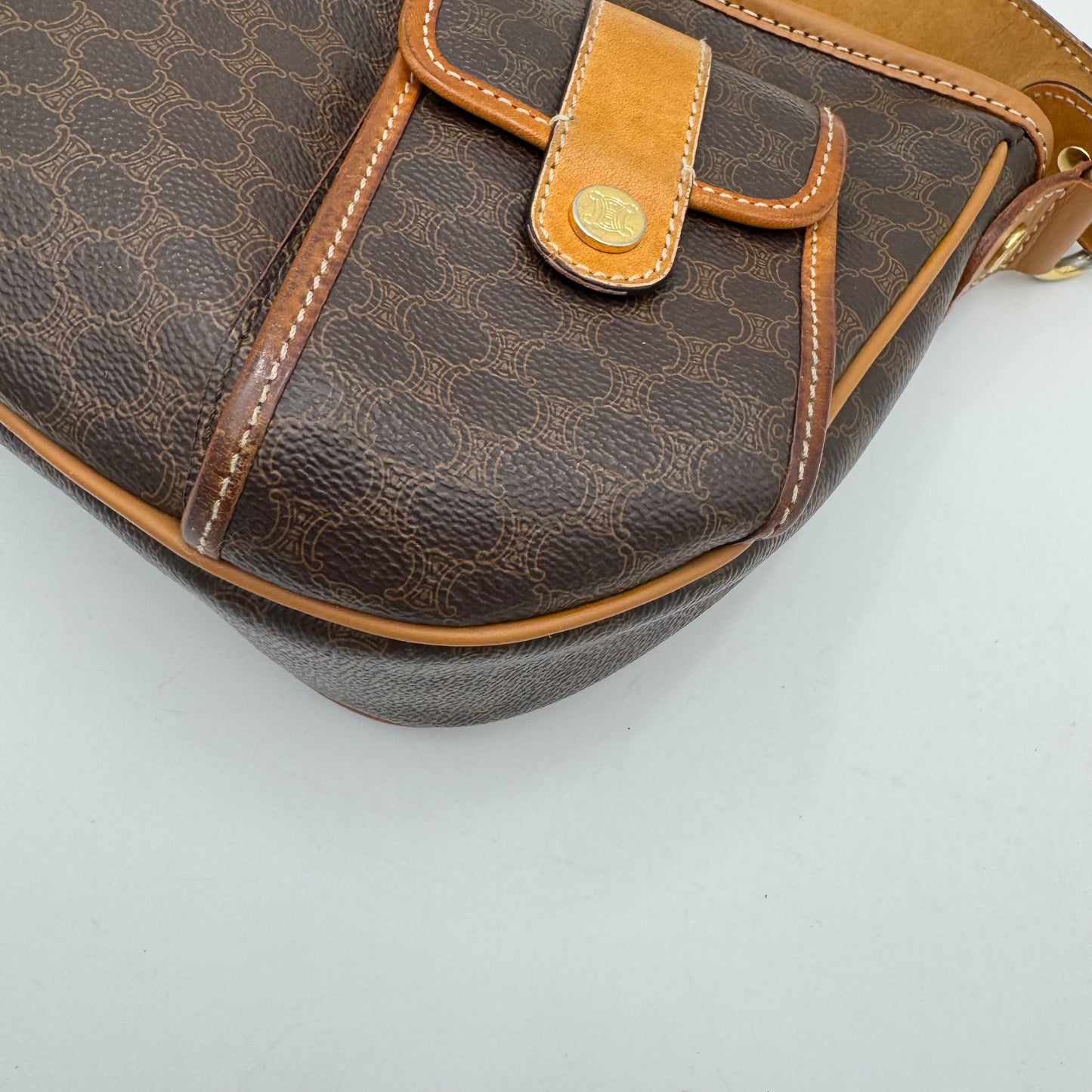 Celine Paris Macadam Multi-Pocket Hobo Bag