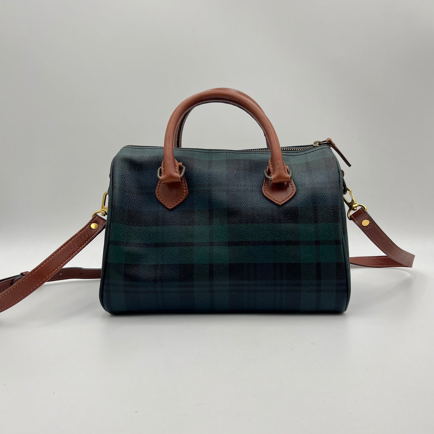 Polo Ralph Lauren Vintage Plaid Boston 25 Bag