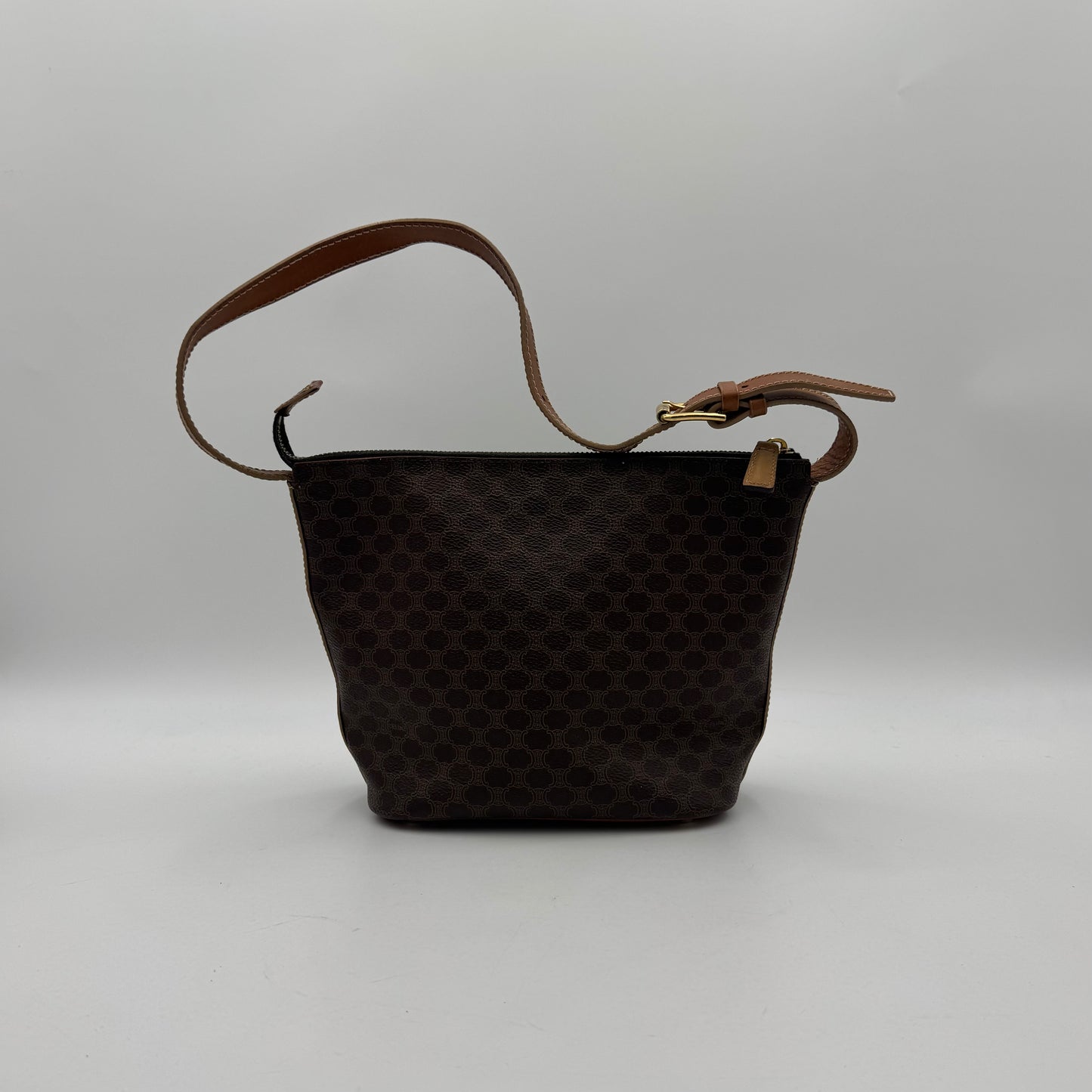 Celine Paris Macadam Logo Boat Shoulder Bag