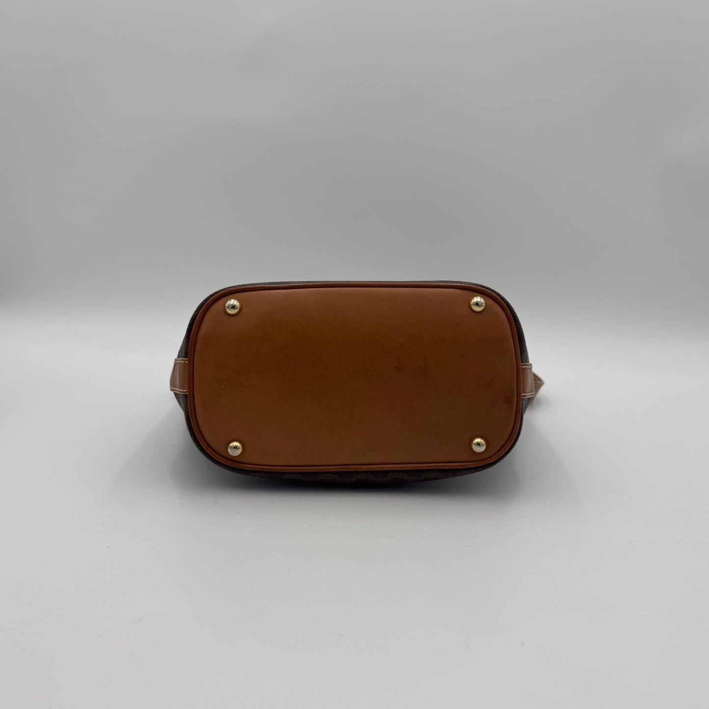 Celine Paris Macadam Logo Boat Shoulder Bag
