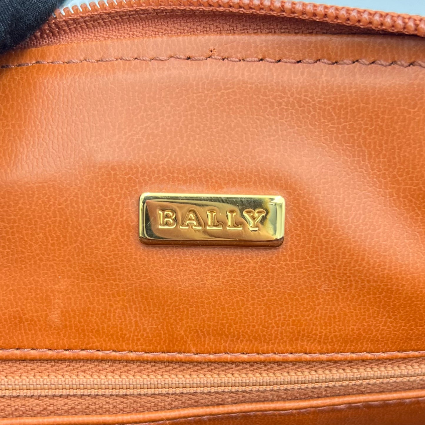 Bally Black and Brown Dome Satchel