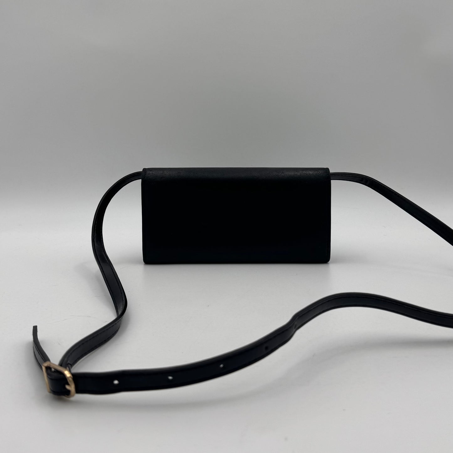 Celine Paris Black Calfskin Large Triomphe Long Wallet
