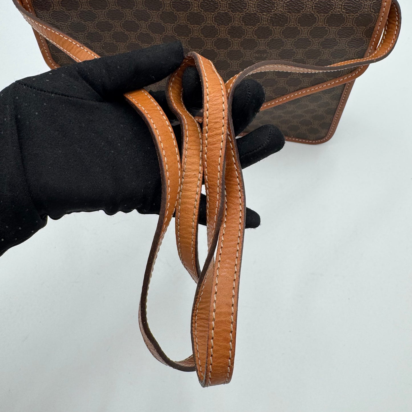 Celine Paris Macadam Envelope Flap Crossbody