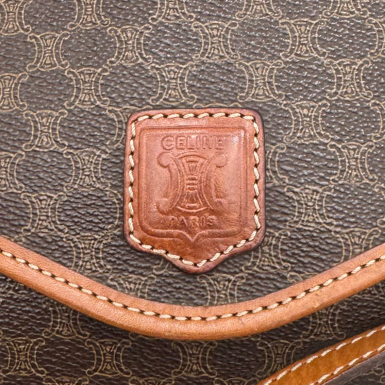 Celine Paris Macadam Envelope Flap Crossbody