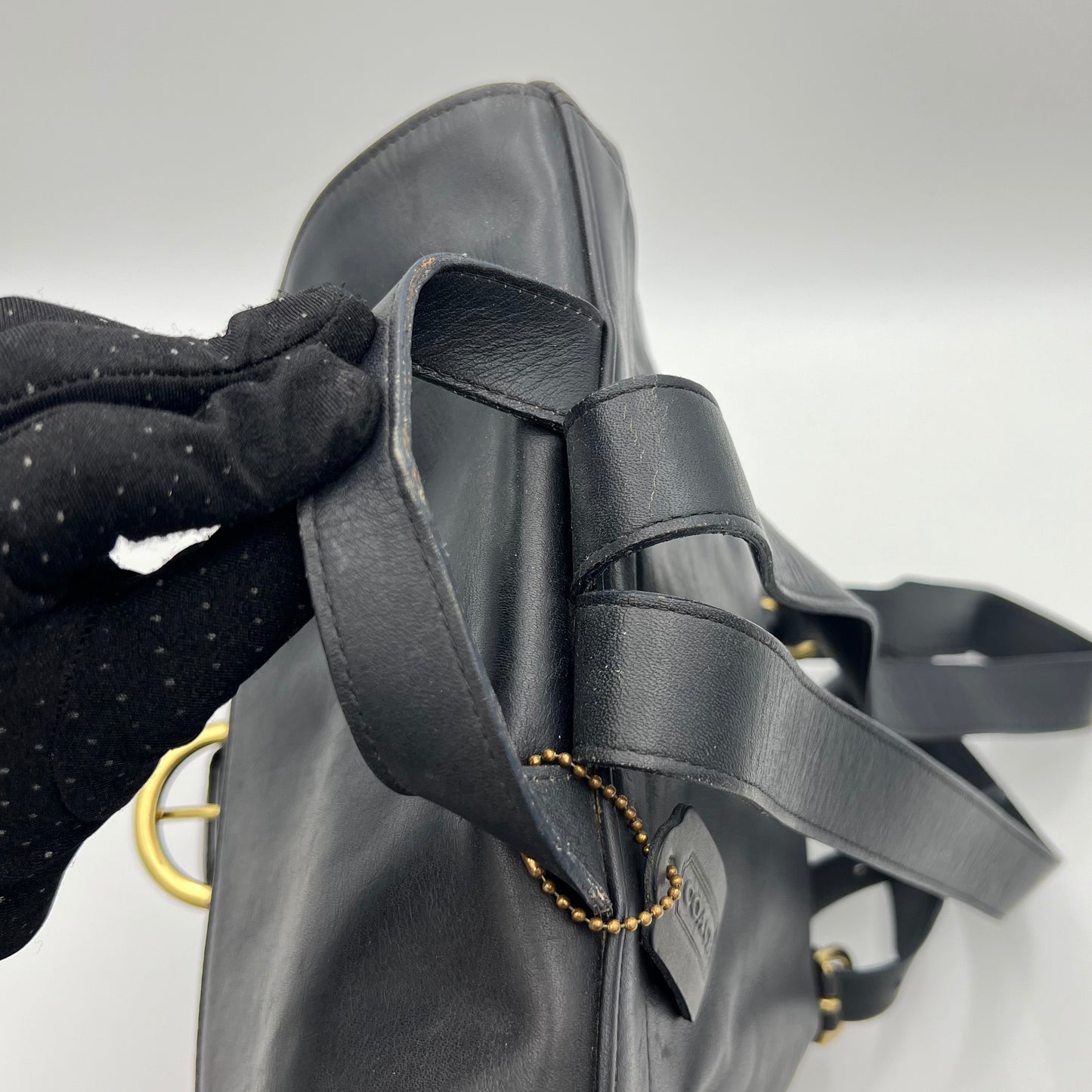 Coach Black Leather Soho Backpack