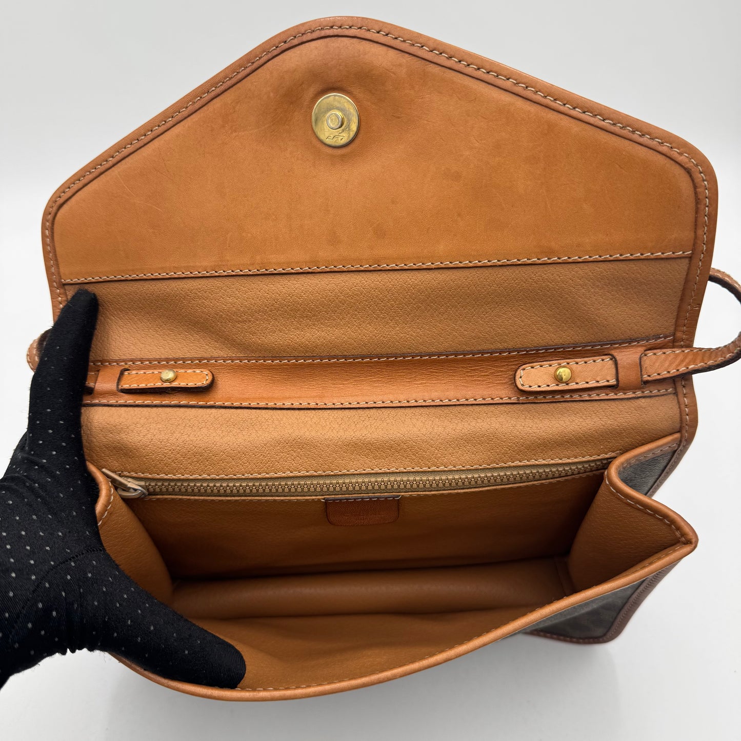 Celine Paris Macadam Envelope Flap Crossbody