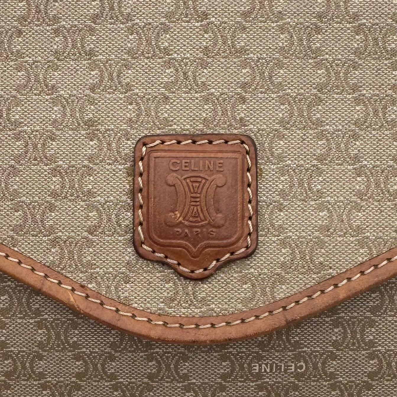 Celine Paris Macadam PVC Envelope Flap Crossbody